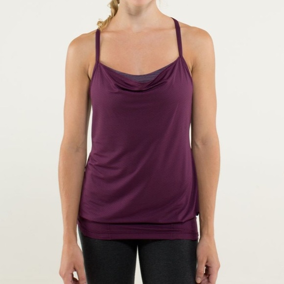 lululemon athletica Tops - Lululemon C.Y.B Tank in Plum / Wee Are From Space September Plum Activewear